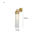 Nordic postmodern glass wall lamp in modern minimalist design with coloured glass shade