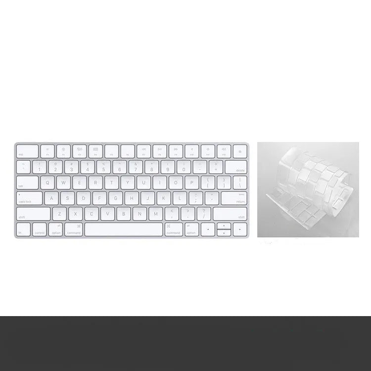 White Apple G6 Bluetooth keyboard with ultra-thin metal casing and multimedia keys