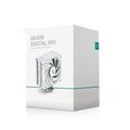 Black twin tower CPU air cooler heatsink with digital display and copper aluminium construction