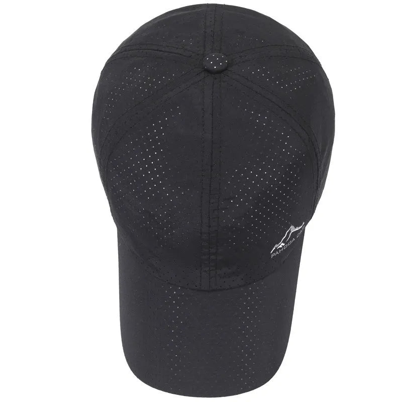 Adjustable polyester baseball cap in dome crown style for summer sun protection
