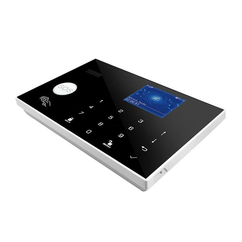 ER G30 model wireless WiFi GSM burglar alarm host unit with touch buttons
