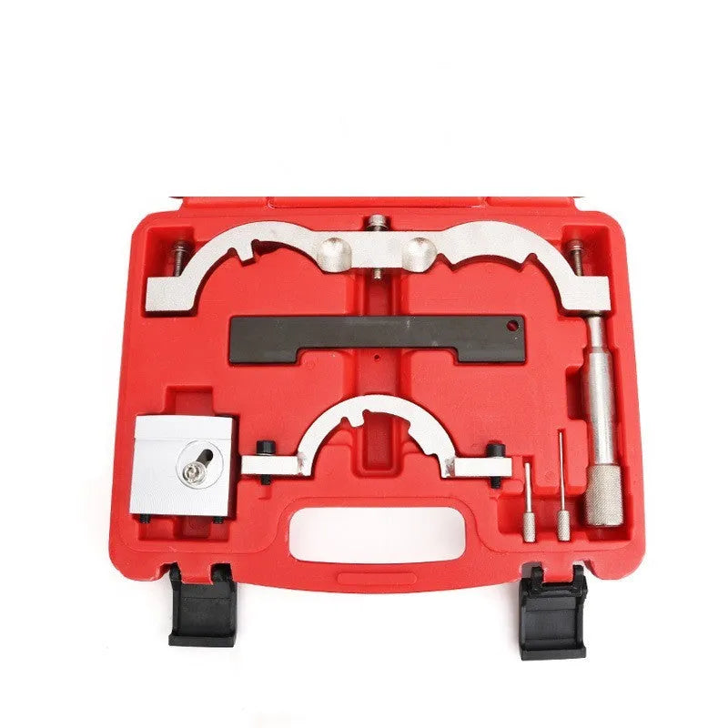 Opel 1.4 LUJ engine timing tool kit with red handles, seven chrome vanadium steel tools