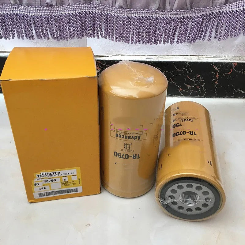 1R-0750 fuel filter element with filter paper construction for oil impurity removal