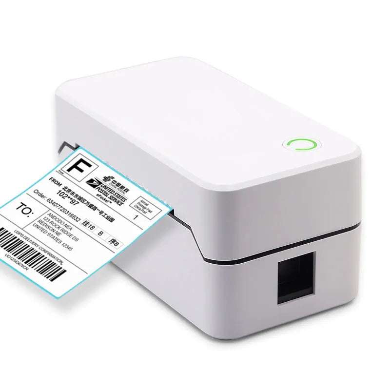 Compact thermal express printer with Bluetooth for receipts and orders, dimensions 149mm x 79mm x 72mm.