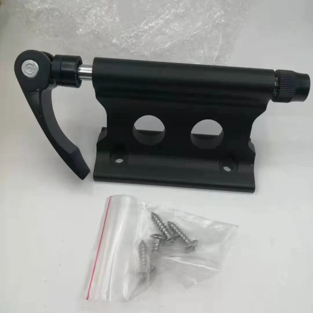 Silver metal bicycle front fork quick release fixing clip for SUV bike rack mounting