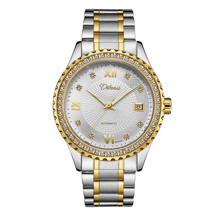 Fashionmonger men's automatic mechanical watch with luminous hands and waterproof case in business style