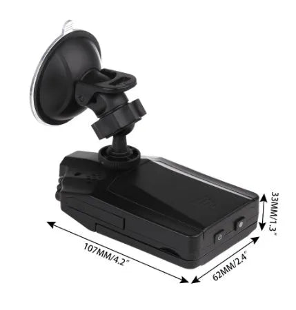 H198 car dashboard camera with six infrared lights and 2.4-inch screen for traffic recording