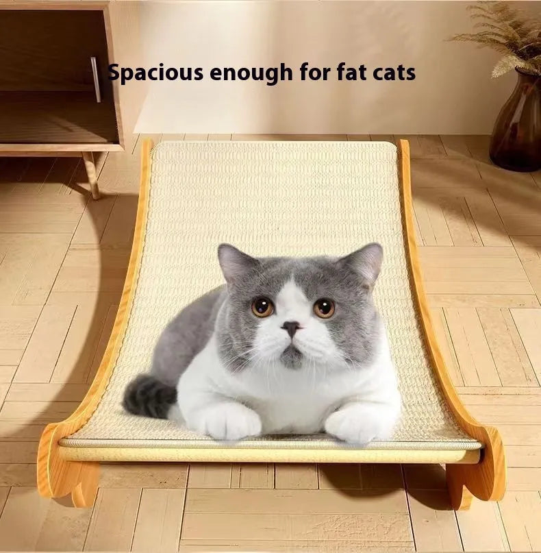 Sisal cat scratch board in large and small sizes with sisal blanket scratching surface