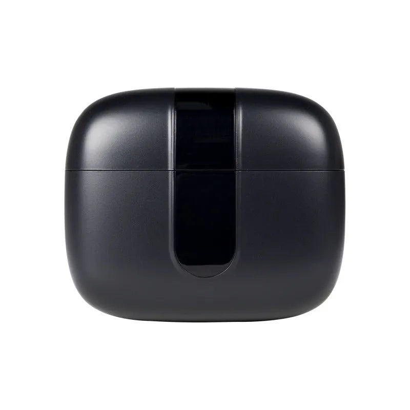 Jerry X08 wireless in-ear headphones with digital display and USB charging case in black, grey, or white
