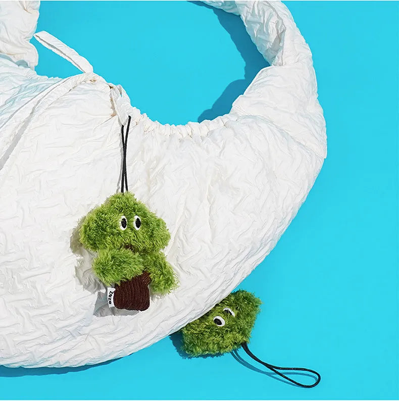 Mint-scented cat toy bag pendant with grinding textures and tease stick in three sizes