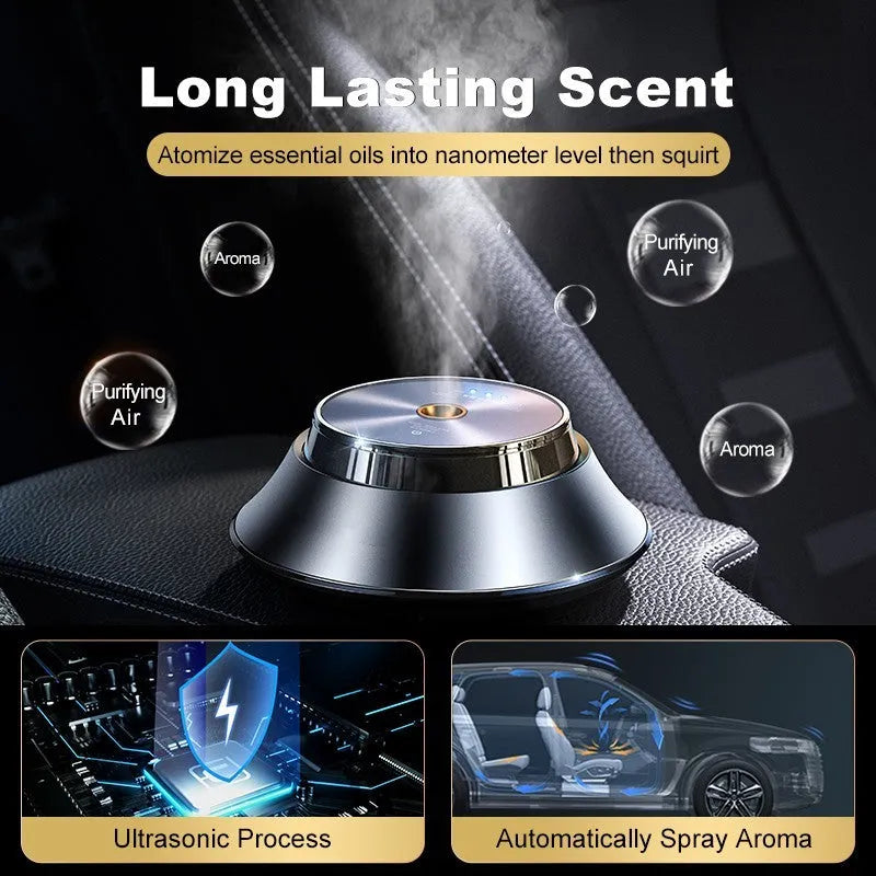 Black butterfly shaped car aromatherapy air purifier with USB cable and essential oil bottle