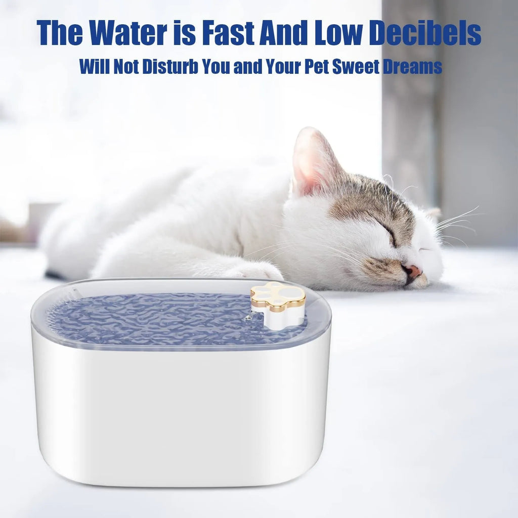 Berlin blue 3L automatic pet water fountain with LED light indicator and triple filter cartridge