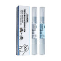 Pet teeth whitening pen with dual-tip brush for dog and cat dental care application