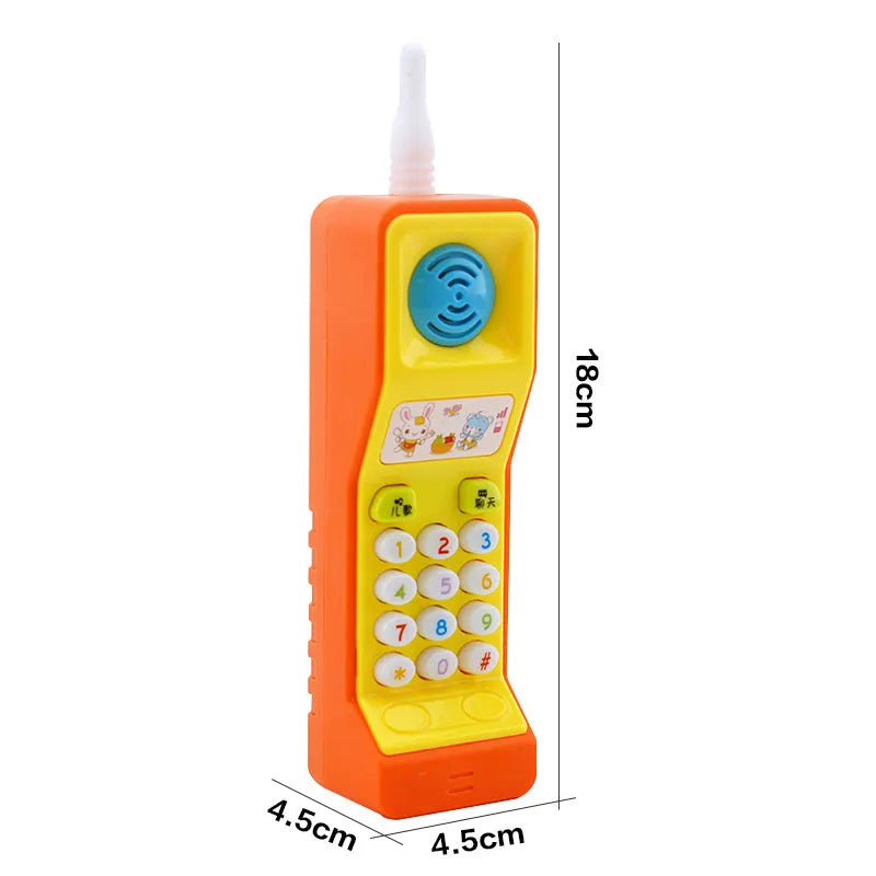 Electronic sound and light educational toy with music themes and cartoon animal design for age 3+ children