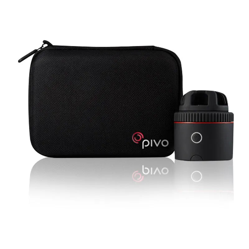Black PIVO facial tracking camera with 360-degree rotation for smart phones