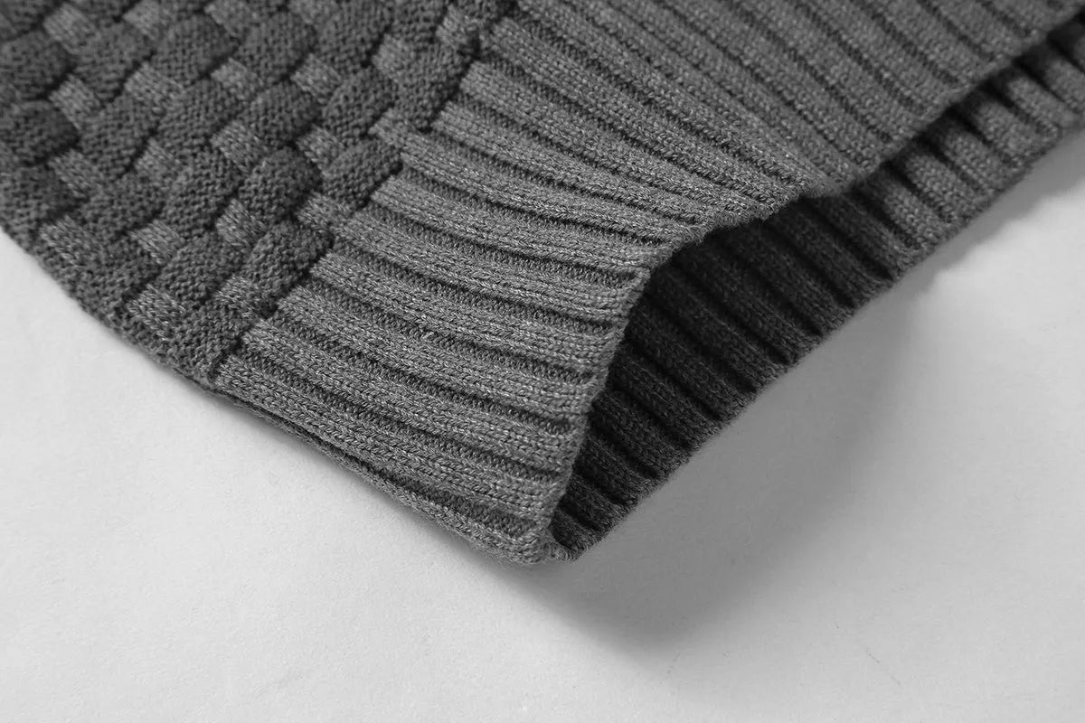 Men's black cotton-polyester hooded sweatshirt on a hanger, size label visible.