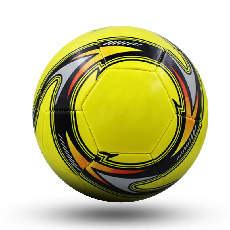 Machine-seam PVC football in multiple sizes for youth training and small-sided games