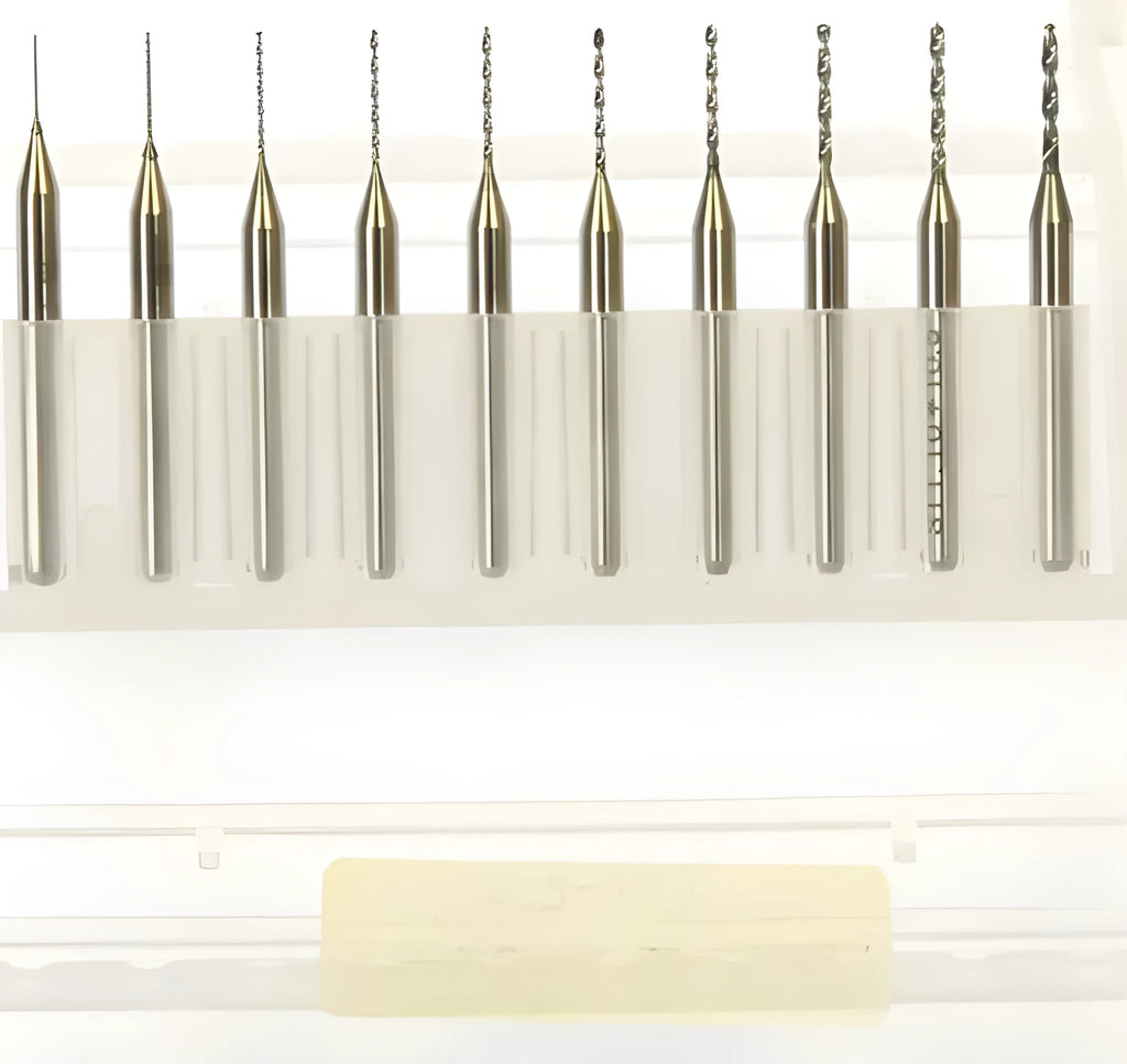 Tungsten carbide micro engraving bits for PCB electronics and precision industrial applications
