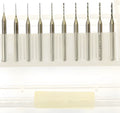 Tungsten carbide micro engraving bits for PCB electronics and precision industrial applications