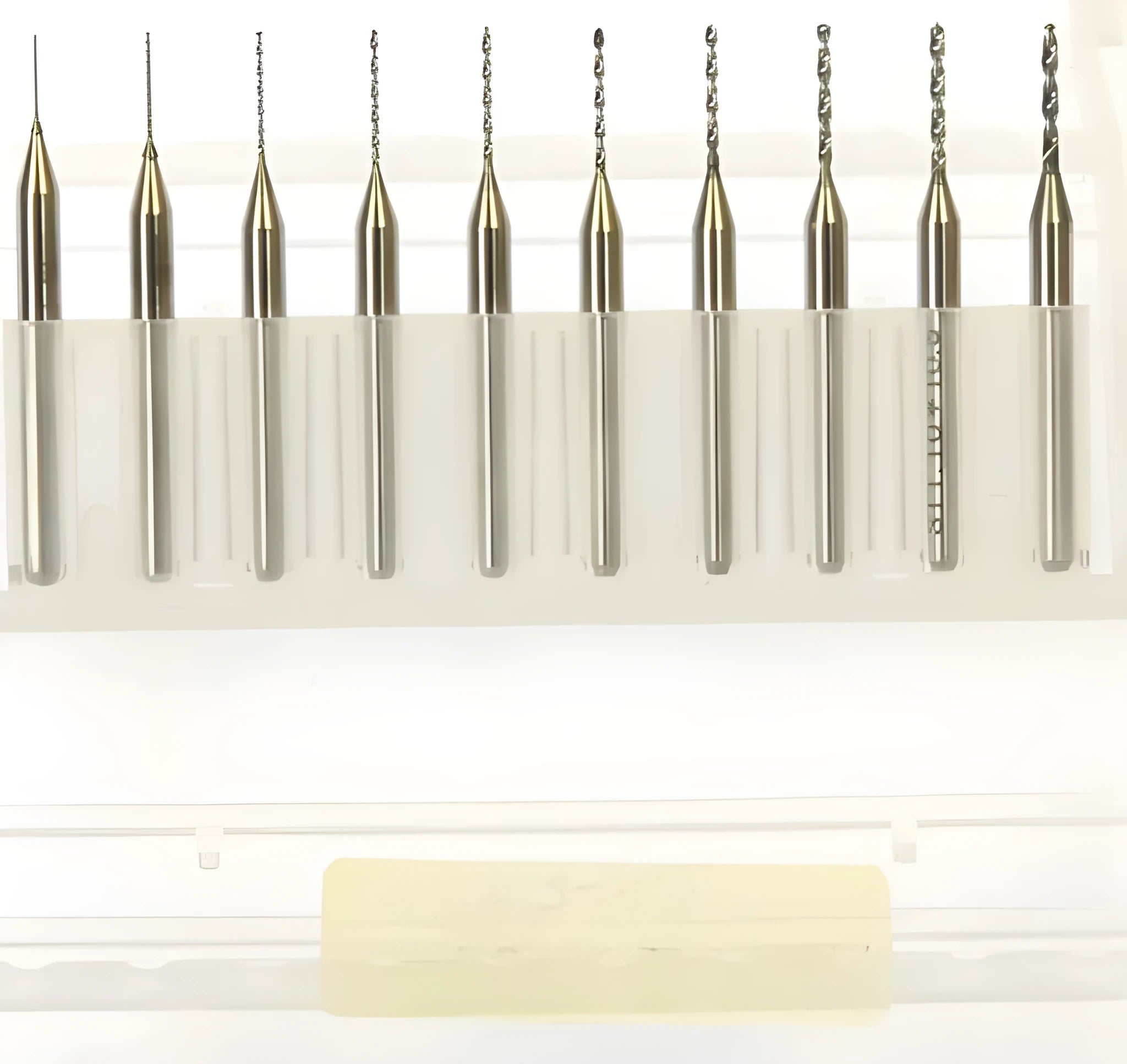 Tungsten carbide micro engraving bits for PCB electronics and precision industrial applications
