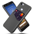 Google Pixel leather phone case in solid colour, showing back cover design with waterproof and drop-resistant features.