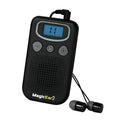 Digital display mobile hearing aid sound booster with FM radio design in brilliant ABS plastic