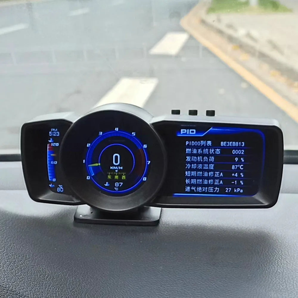 OBDII monitor driving computer with TFT screen and GPS BeiDou system for vehicle diagnostics