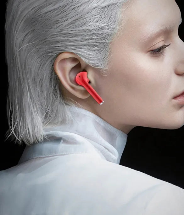 Lipstick case wireless Bluetooth earphones with charging case in multiple colour options