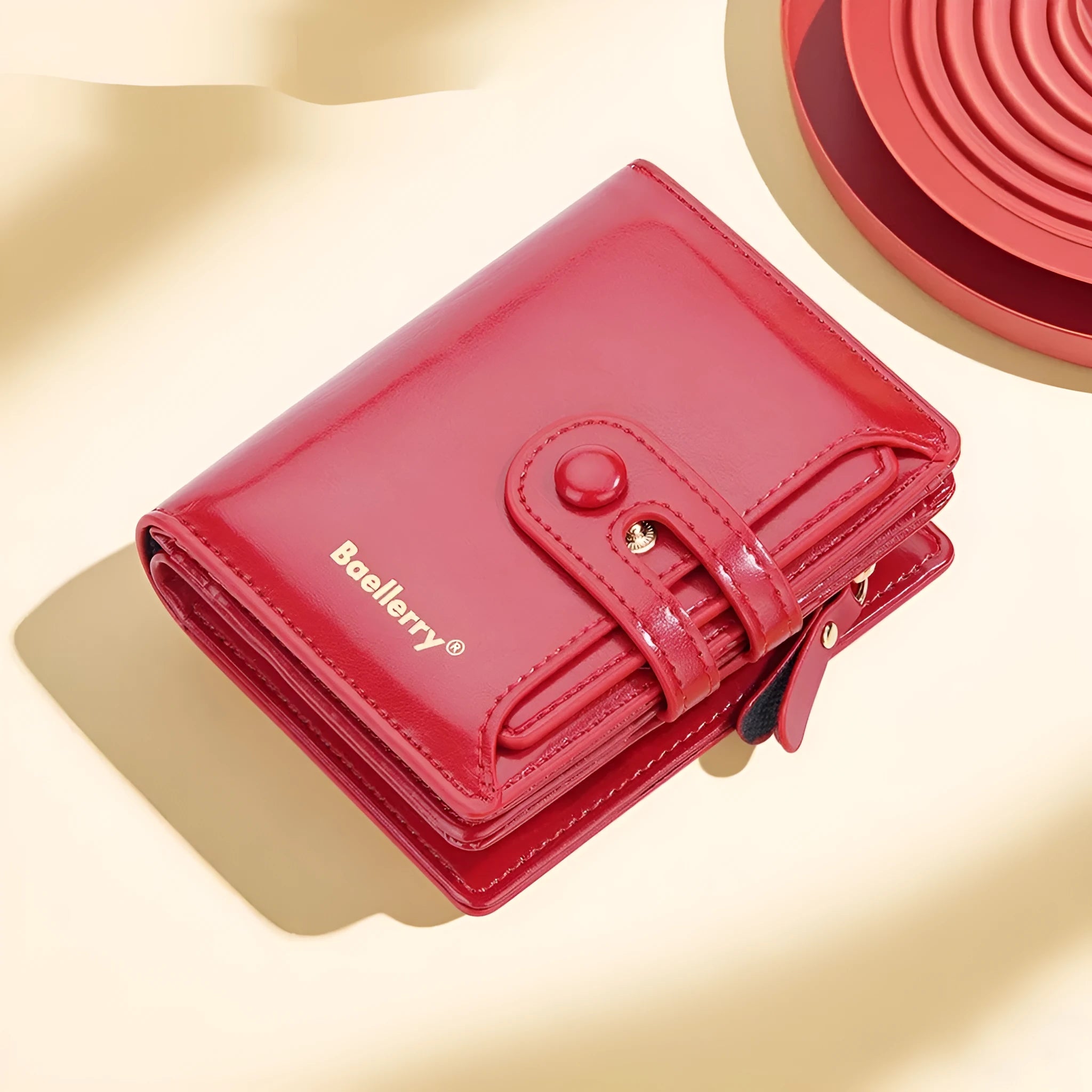 Women's RFID-blocking PU leather wallet card holder in multiple colour options