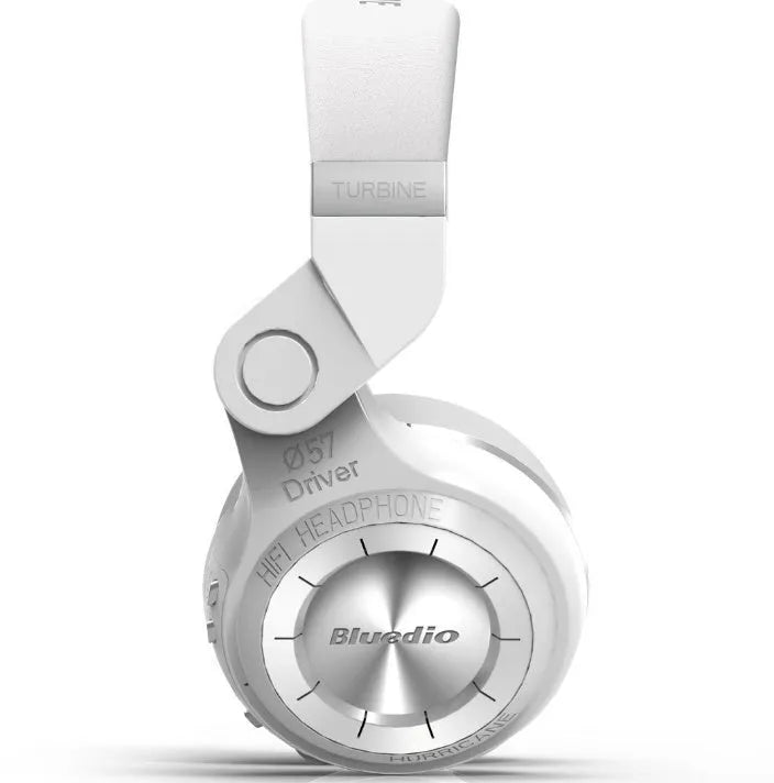 Blue String T2 Smart Edition 4.1 Bluetooth over-ear headphones with a metal folding frame in black or white.