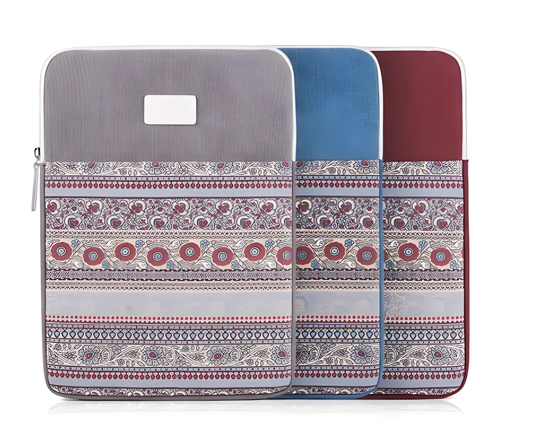 Canvas laptop sleeve bag for 15 inch notebook with shoulder strap, black style option
