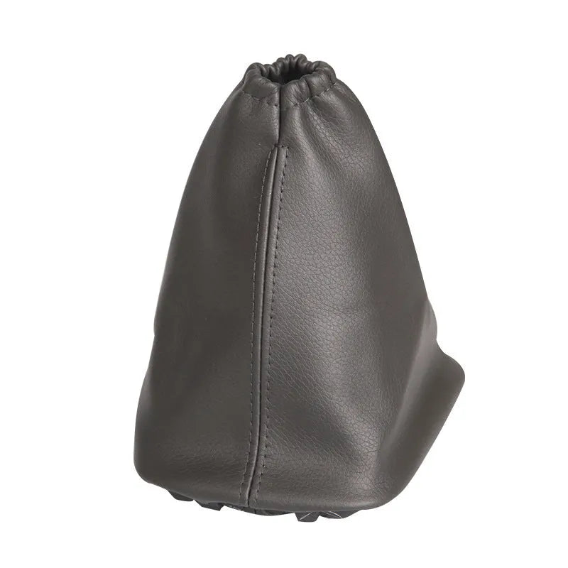 Black leather car shift lever cover for Toyota Corolla gear stick protection