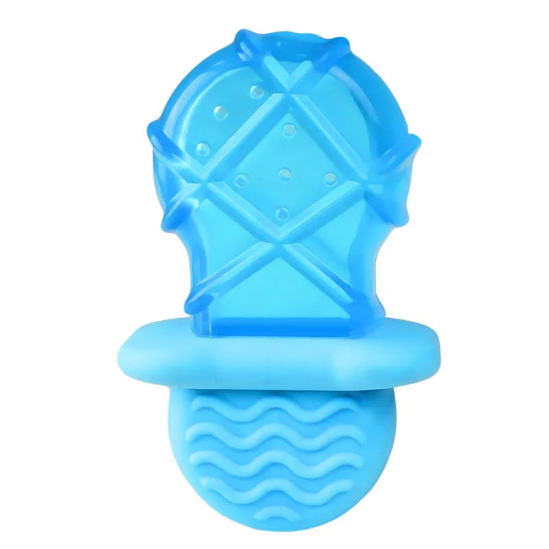 Water-filled dog popsicle cooling toy set showing pacifier, popsicle and ring shapes for summer pet relief