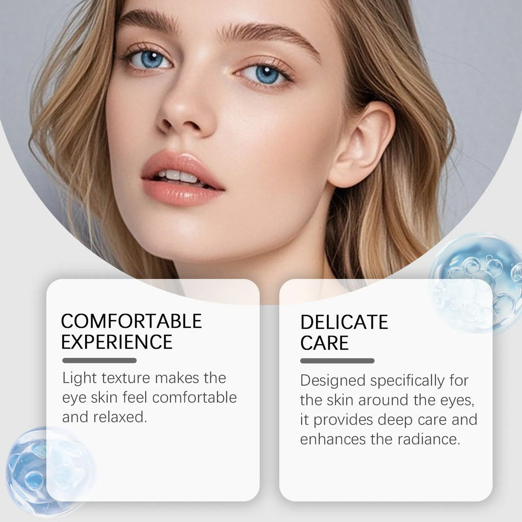20g moisturising eye cream tube with ceramide EOS and copper tripeptide for eye area skincare