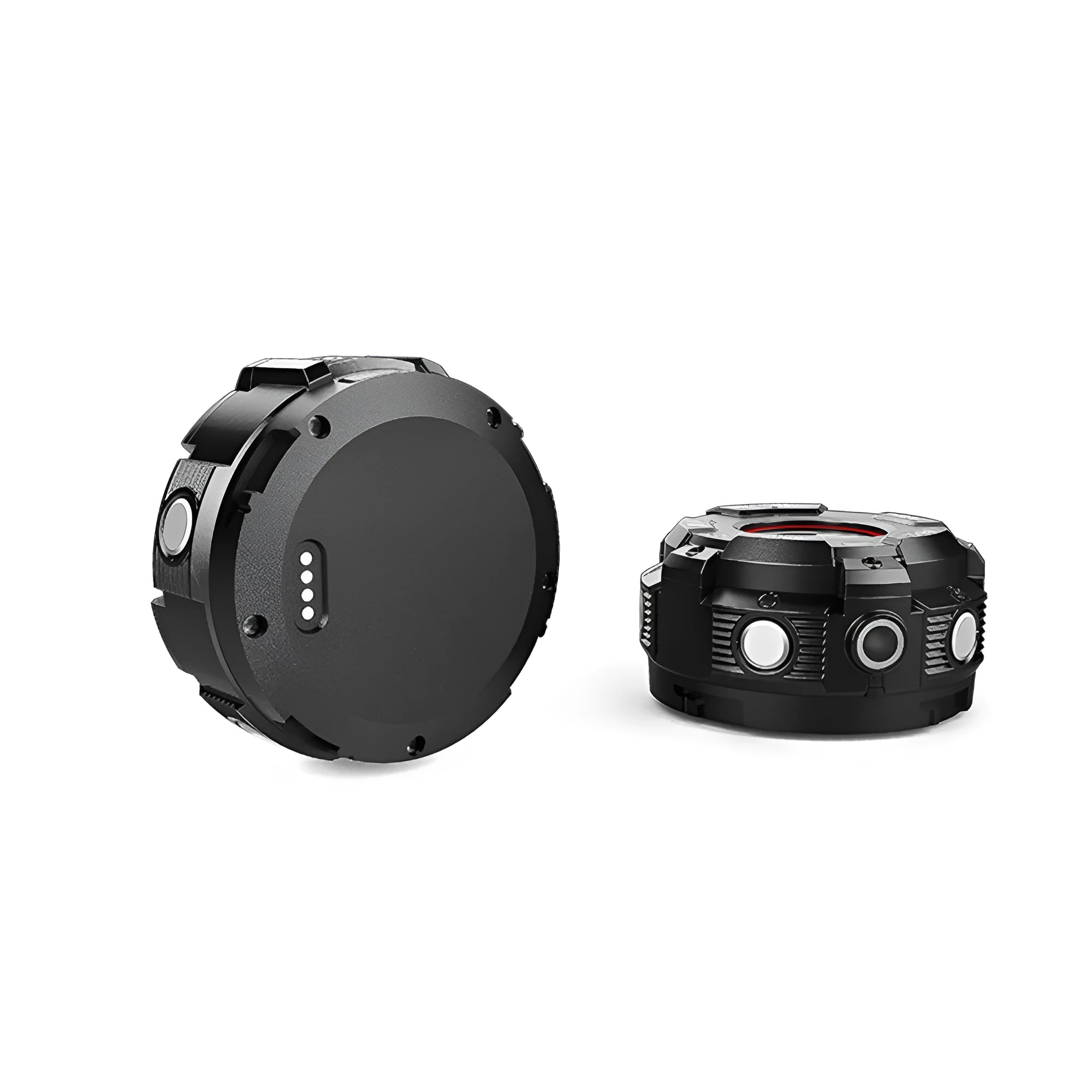 Black waterproof sports digital camera with compact design for active recording