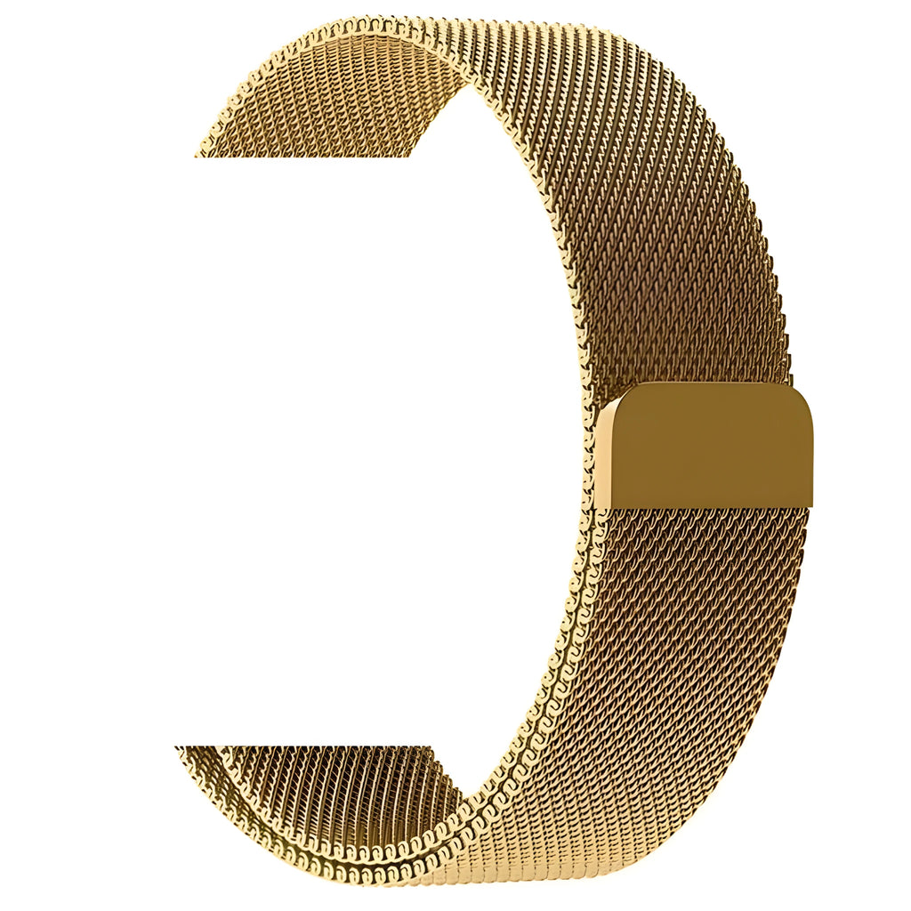 Stainless steel watch strap in silver, black, gold, or rose gold for 38mm and 42mm watch cases