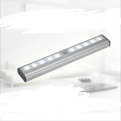 LED sensor light with infrared sensor, aluminium alloy shell, 190x30x16mm, white light
