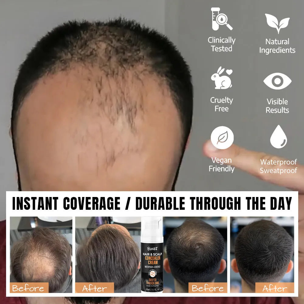 30ml scalp concealer pomade applicator for hair thinning coverage and natural-looking root concealment