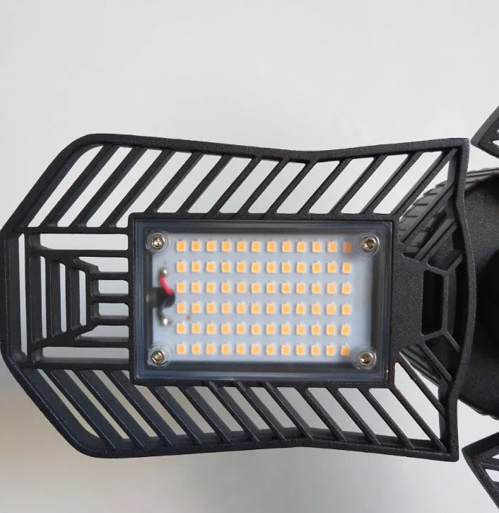Foldable aluminium arm industrial garage LED lamp with waterproof housing for workshop lighting