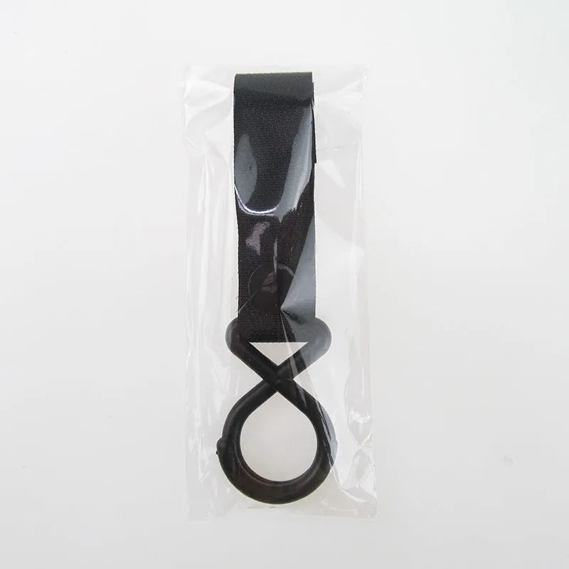 Nylon luggage Velcro hook showing colour options including black, red, blue, green and fluorescent choices