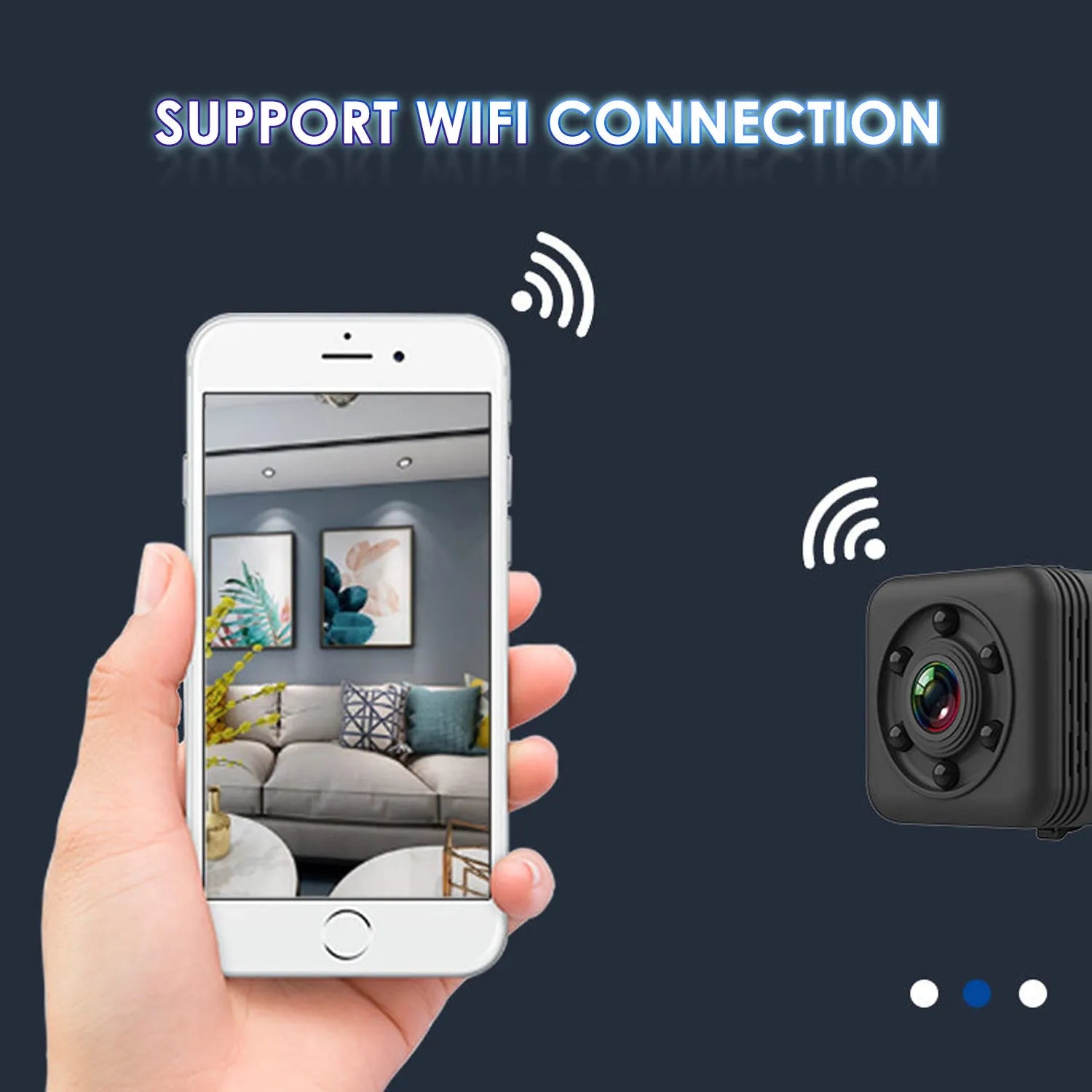 Black sq29 waterproof sports action camera with extended 240 minute battery life