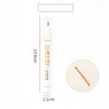 Two-colour student highlighter pen with 0.5mm tip for precise text marking