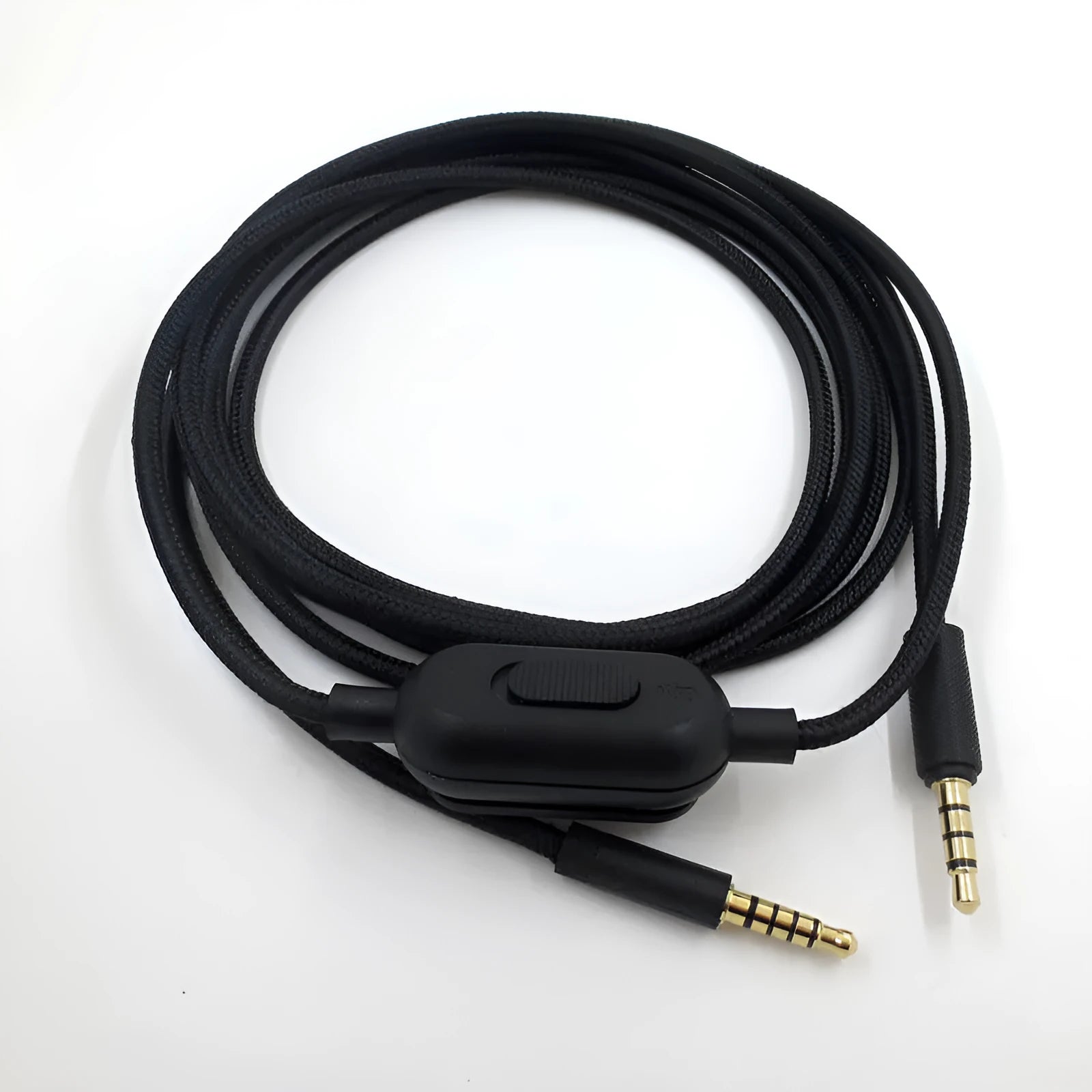Black universal audio cable with oxygen-free copper construction measuring 1.5 metres
