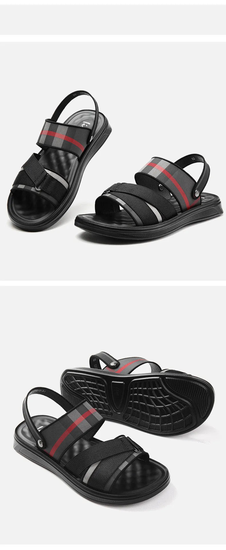 Youth leisure sports sandals with Lycra upper and polyurethane sole in various sizes