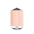 Magic Flame columnar ultrasonic humidifier diffuser in light blue pink or white colours