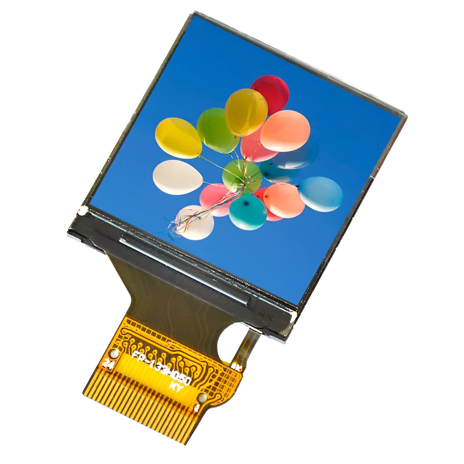 1.3-inch square IPS LCD display module with 240x240 resolution and an 18-pin connector.