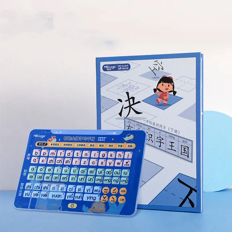 Chinese spelling training wall chart educational toy with plastic tablet and pinyin cards for children ages 2-8