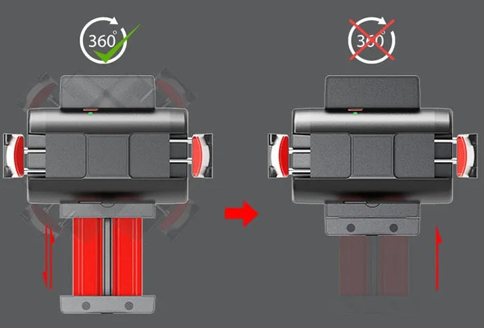 Aluminium smartphone video stabiliser tripod extended to 716mm with adjustable phone clamp