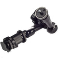 Black metal 7-inch articulating magic arm for DSLR cameras with hot shoe and camera mounts.