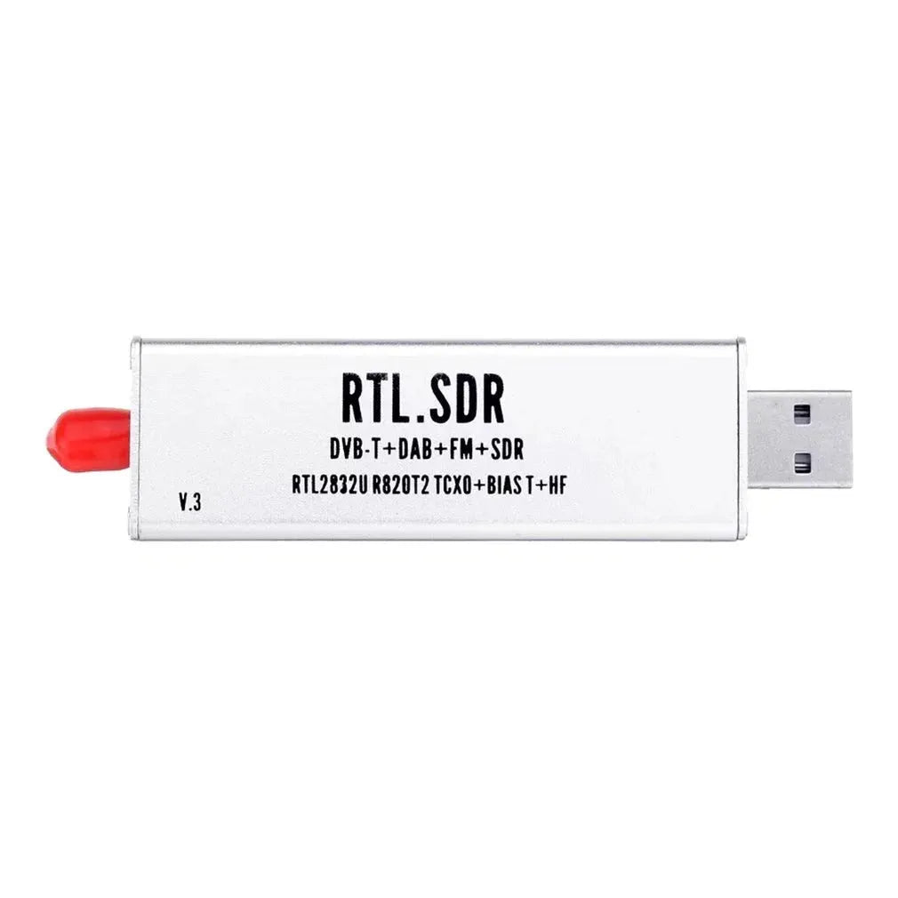 A300U all-band software-defined radio receiver with metal housing and SMA connector for 25MHz to 1700MHz signal reception